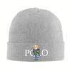 Women Men Knit Cuff Beanie P-Polos Merch Warm Skullies Knitted Caps Bonnet Hats