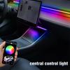 NEW Center Console Dashboard Wireless Charging Neon Light Tubes For Tesla Model 3 Y RGB Interior LED Strip Lights App Controller