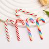 50-10Pcs Mini Candy Cane Christmas Decoration Red White Resin Candy DIY Crafts  Xmas Pendant Navidad Decor  New