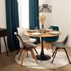 ROUND TABLE METAL WOOD LOFT INDUSTRIAL Elias