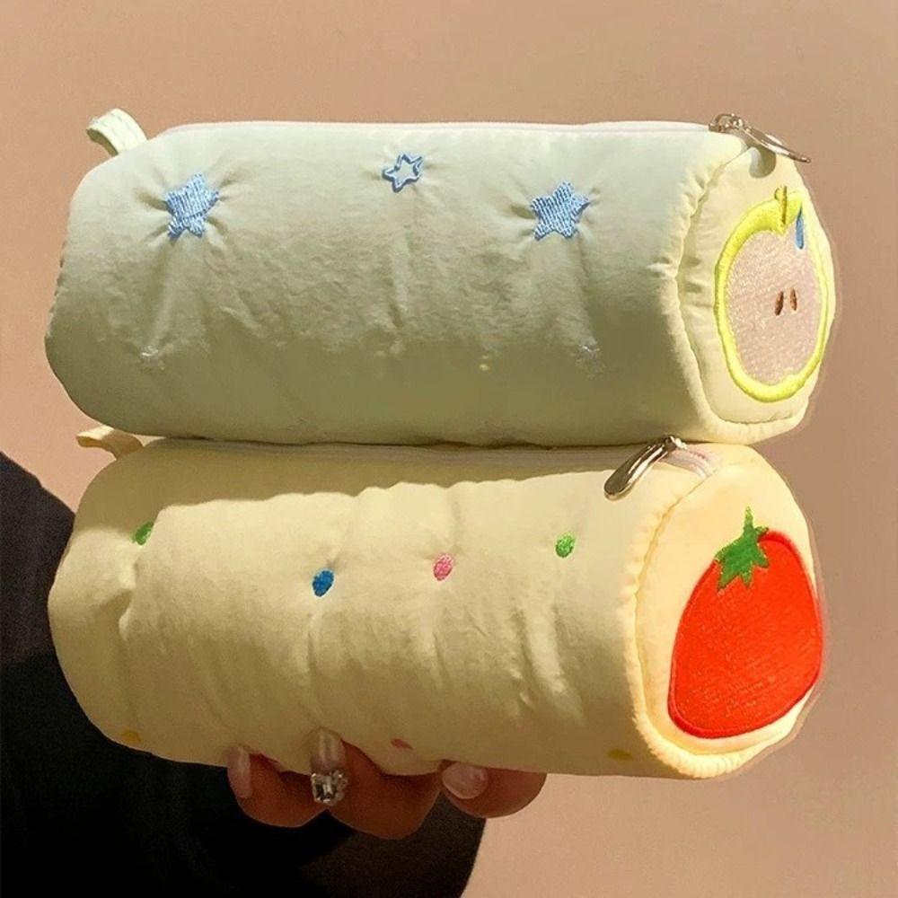 Little Star Pencil Case Pouch Embroidery Desk Storage Bag Cute Makeup Lipstick Bag  Students