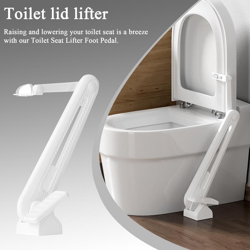 

Высококачественный подъемник сиденья для унитаза, ножная педаль, бесконтактный подъем сиденья унитаза, предотвращает загрязнение рук, открыватель крышки унитаза, легкое применение United States