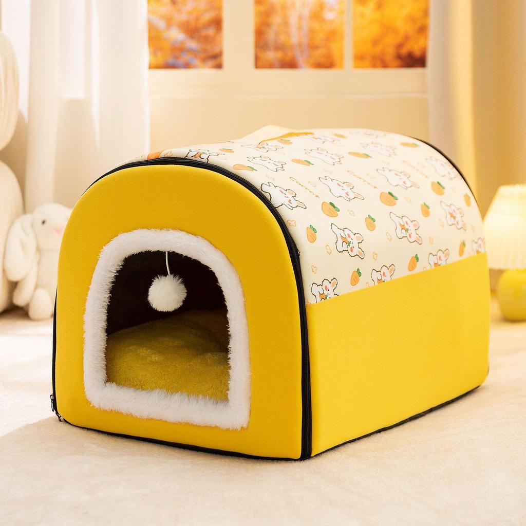 Fully Enclosed Waterproof Pet Nest for Dogs & Cats - Autumn/Winter