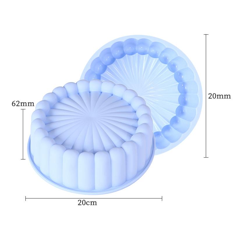 

Круглые формы для торта Подсолнух Силиконовые формы для торта Мусс Хлеб Кружевные формы для выпечки 1pc синий