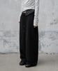 Mosan Logo Wide Sweat Pants (Black)