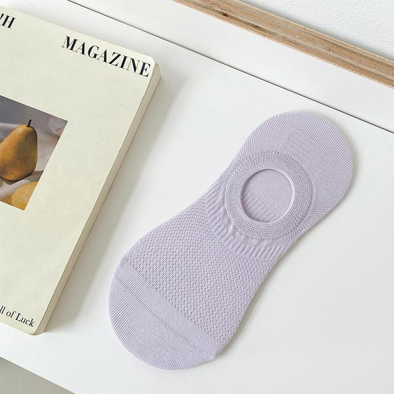 

Сетчатые носки-следки, Женские бесшовные носки, Однотонные хлопковые невидимые носки, Короткие носки, Простые и универсальные, Мелкие носки 1 pair фиолетовый