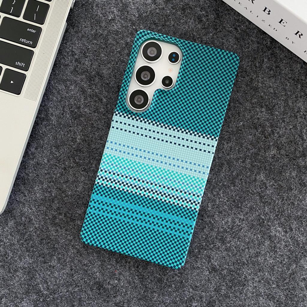 Slim Carbon Fiber Pattern Plastic For Magsafe Magnetic Case For Samsung S26 S25 S24 S23 Ultra Plus Wireless Charge Bumper Cover
