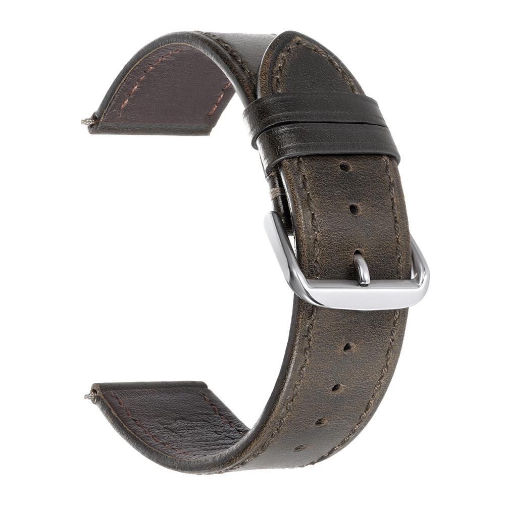 Retro Genuine Leather Strap Oil Wax Discoloration Cowhide Leather Band 18/20/22mm High Quality Business WatchBand Accessories