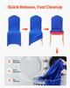 50 Pcs Royal Blue Chair Covers, Polyester Spandex Chair Cover, Stretch Slipcovers for Wedding Party Dining Banquet Flat-Front Chair Covers, Fits Chair