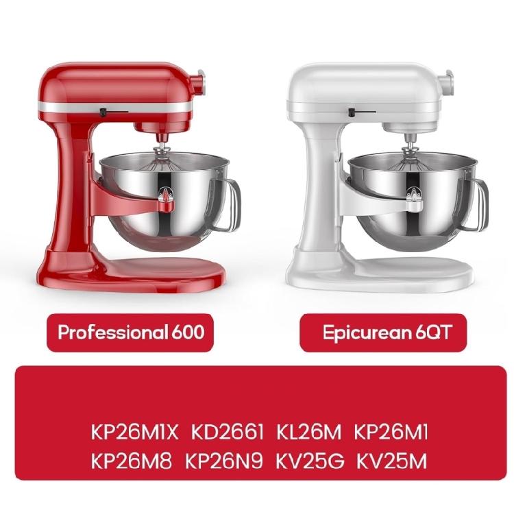 Mixers Bowl Lid Mixers Cover Kitchen Mixer Bowl Replacement Mixers Bowl Cover Stainless Steel Mixing Bowl for 6QT Mixers