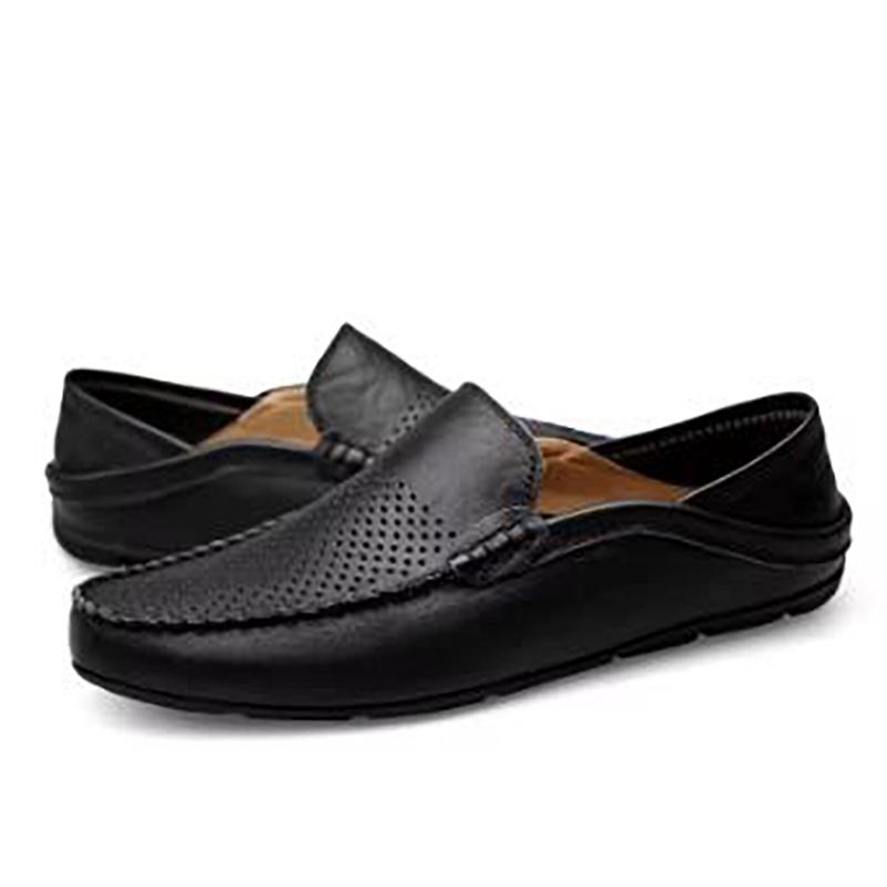 Summer Men Casual Shoes Moccasins Breathable Boat Shoes Italian Luxury Brand Mens Driving Loafers
