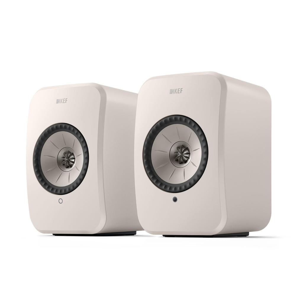 KEF LSX II LT Wireless HiFi Bookshelf Speaker - (Stone White)