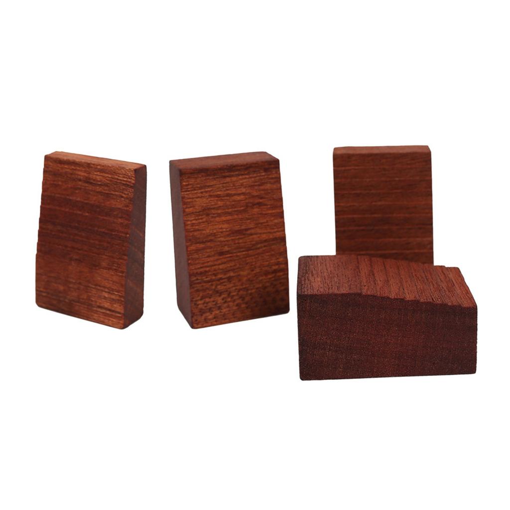 4Pcs Floating Tremolo Set Up Blocks Wood Electric Guitar Tremolo Slider 4 Sizes Wood Guitar Floating Tremolo Trem Wedge