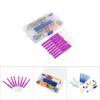16 Diff Ent Sizes Sewing Tool Crochet Hook Needles Stitches Craft Set Tool(Purple)