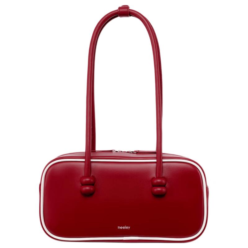 NEELEY 2026 Women s Genuine Leather Boston Shoulder Bag One Size