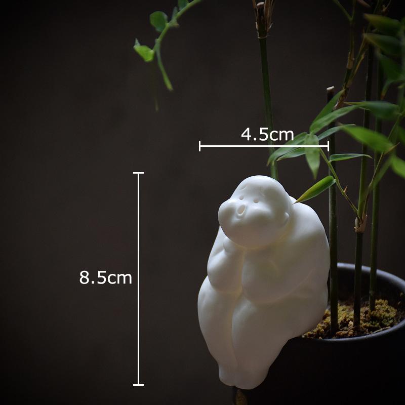 

White Porcelain Figures Statue Abstract Crafts Ornaments Desk Decoration Zen Art Character Sculpture Room Aesthetic Decor