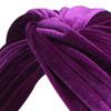 Pleated Muslim Hat Head Wrap Velvet Double Layer Chemo Caps Bright Color Headwear Women