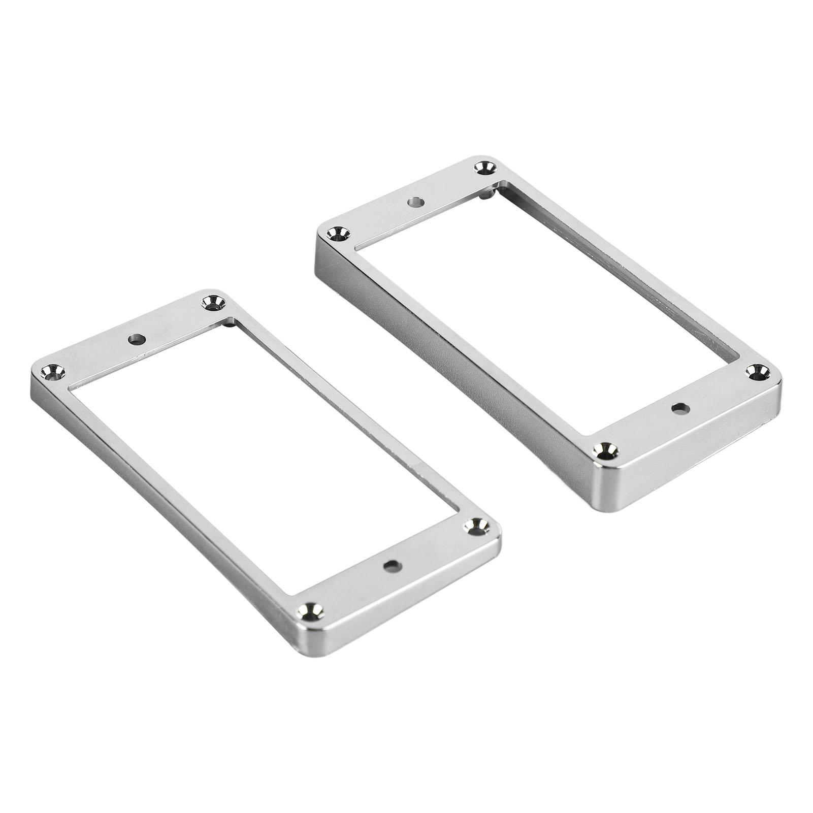 

2Pcs Pickup Mounting Ring Metal Double Coil Pickup Mounting Cover Frame Musical Instrument Accessory Set