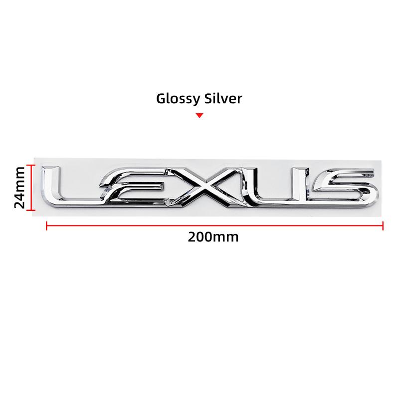 

3D Car trunk letter sticker Accessory For Lexus F SPORT GX460 Ct200h IS250 ES 220D IS200 Fsport GS GX IS LS LX NX RX UX CT LC RC