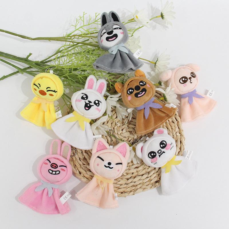 Sunny Doll Plush Pendant Straykids Cartoon Animals Keychain Toys Kawaii Bag Backpack Accessories Children Gifts