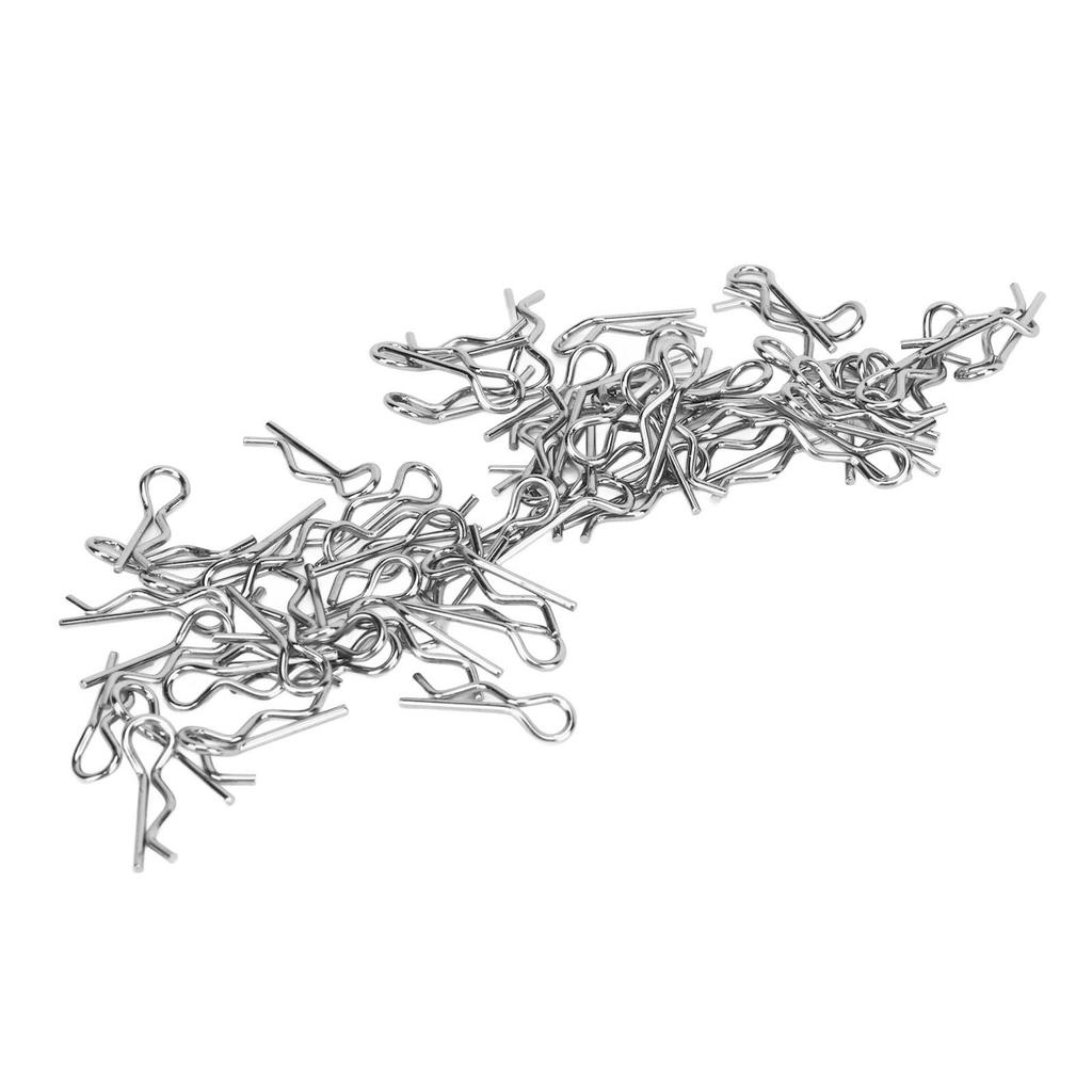 60PCS RC Car Body Clip 17mm 1.0mm Dia Easy Removal Installation for 1Celsius16 1Celsius18 RC Car Truck