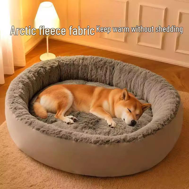 All-Season Warm Winter Dog Bed for Medium to Large Dogs and Cats