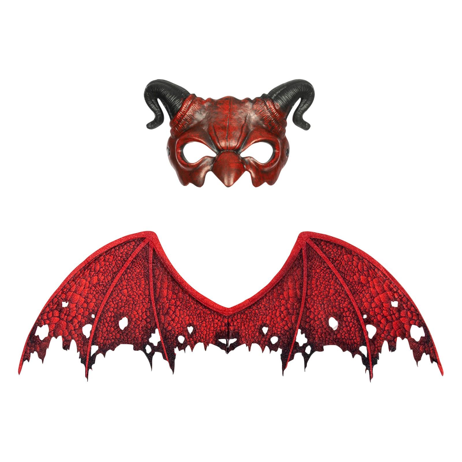 

Набор масок ужасов для Хэллоуинской вечеринки, Праздничный маскарадный костюм, Атмосфера ужаса, Блестящие украшения для вечеринки One Size