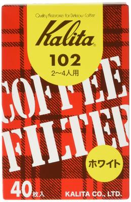 Kalita Kaffeepapierfilter Trapez, der den Geschmack von 2 bis 4 102 Filtern hervorhebt, 400 Blatt x White Coffee Sixtieth Respect for the Aged, Menschen,