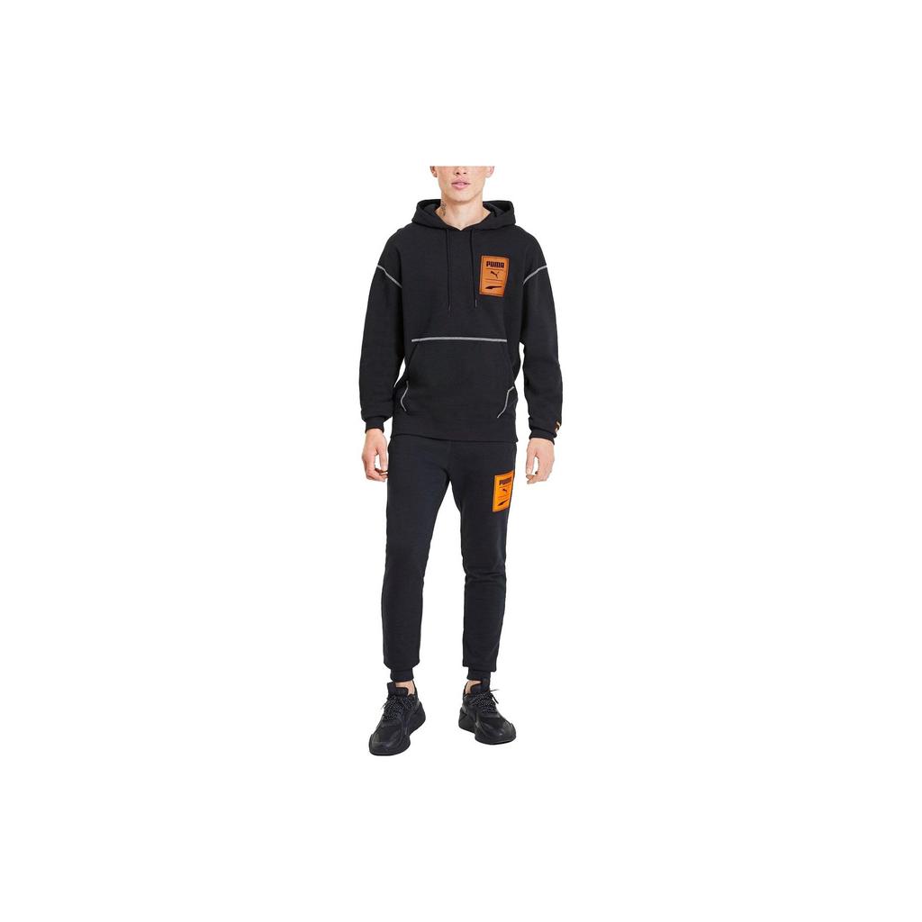 Puma Casual Printed Hoodie Men Tops Black 597886-01