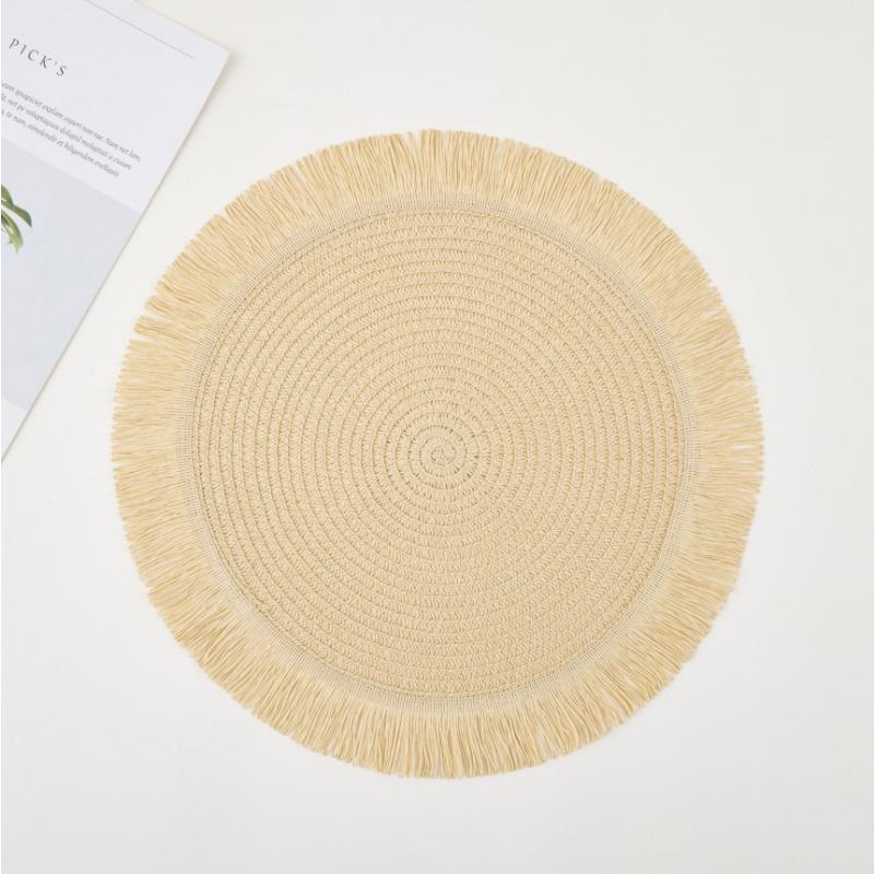 6pcs Placemats, Easy Fashion Table Mats, Coffee Machine Pads, Non-Slip Heat-Resistant Table Mats, For Weddings Birthdays Picnics