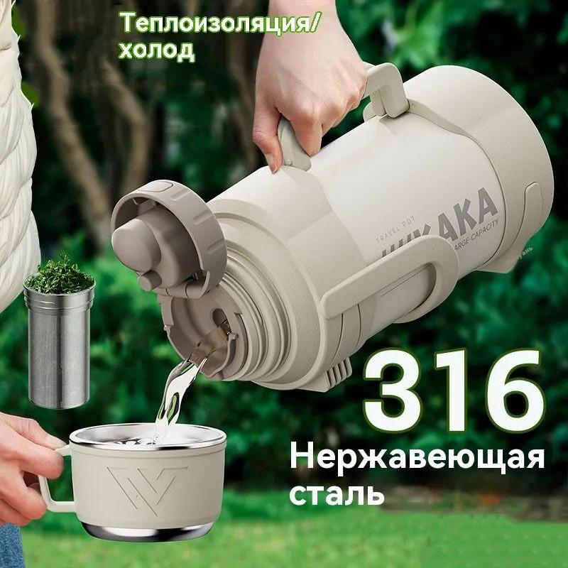 

Xiaomi Thermos drinking hole, can be washed in the dishwasher, pen, 2 liters.