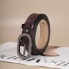Women'S Belt, Leather Without Interlayer, High-Quality Girdle With Coat, Jeans Pin Buckle Belt, Women'S