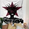 Bohemian Skull Punk Dark Art Tapestry, Wall Hanging Decor for Living Room Bedroom Dorm, Perfect Gift for Women Men