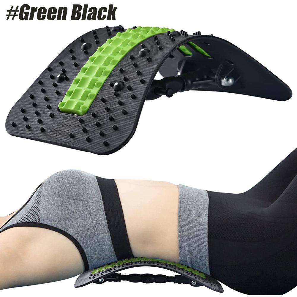 

Облегчение боли в нижней части спины - многоуровневая опора для позвоночника - спина Crakcer с подушкой, массажная доска для позвоночника с регулируемой поворотной штангой