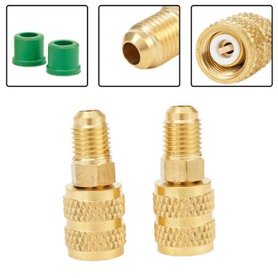 Tool R410a Adapter Practical Quick R410a To 1/4\" SAE Male AC Adapter Adaptor Car Connector Cool 5/16" SAE Female