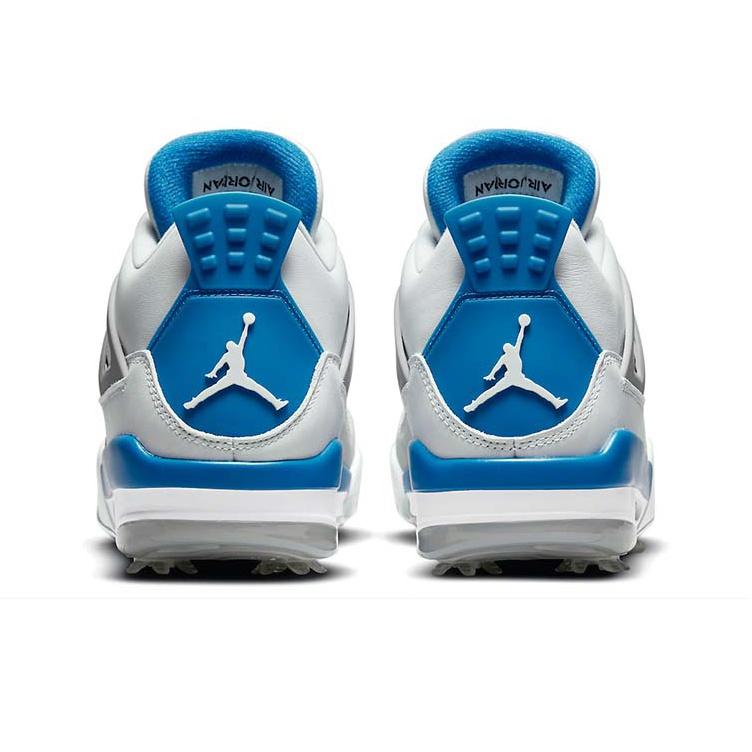 Air Jordan 4 Golf Military Blue Unisex Sneakers White Neutral-Grey Black CU9981-101