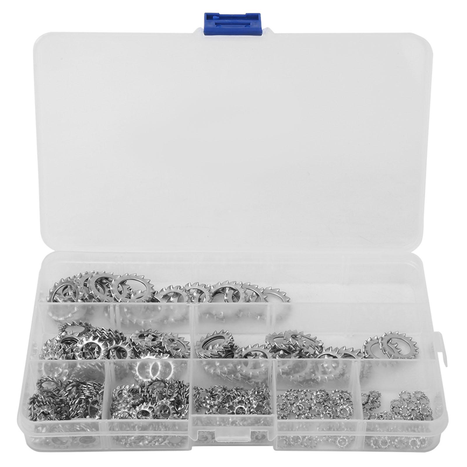 

300 Pcs Serrated Lock Washer 304 Stainless Steel Anti Loose External Serrated Gasket