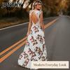 JPNTKY Women's Fashion Summer Spring V-Neck Sleeveless Casual Dresses