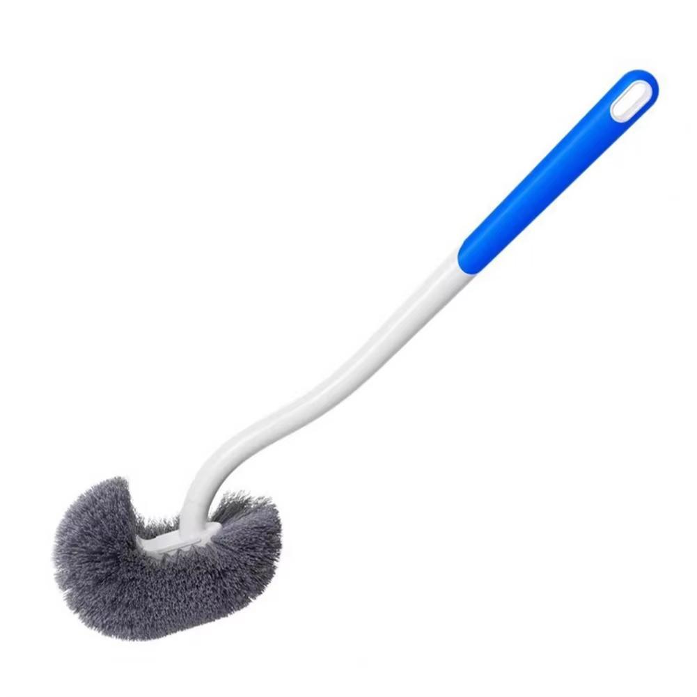 38cm Toilet Brush With Suspension Design Hemisphere Head Extended Handle Suspension Toilet Brush Bathroom Cleaning Tool