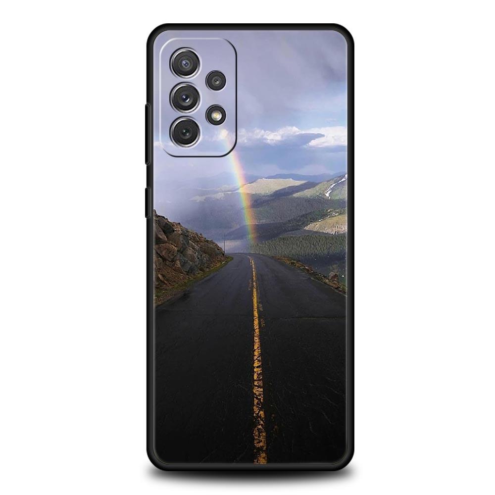 On The Road Scenery Case for Samsung A57 A37 A51 A71 A21S A17 A11 A15 A25 A41 A23 A33 A53 A73 A07 A05S A13 A35 A55 5G Cover