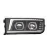 Dual-Lens LED Headlight Assembly with DRL for Mercedes-Benz Actros Axor MP1 Heavy Trucks