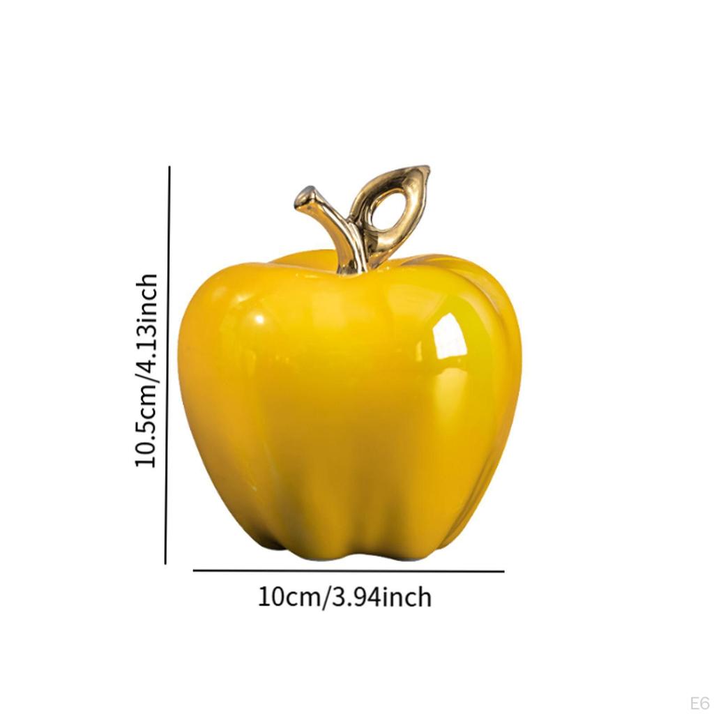 Statue Ornament Art Crafts Decorative Fruit Sculpture Porcelain for TV Stand Office Halloween