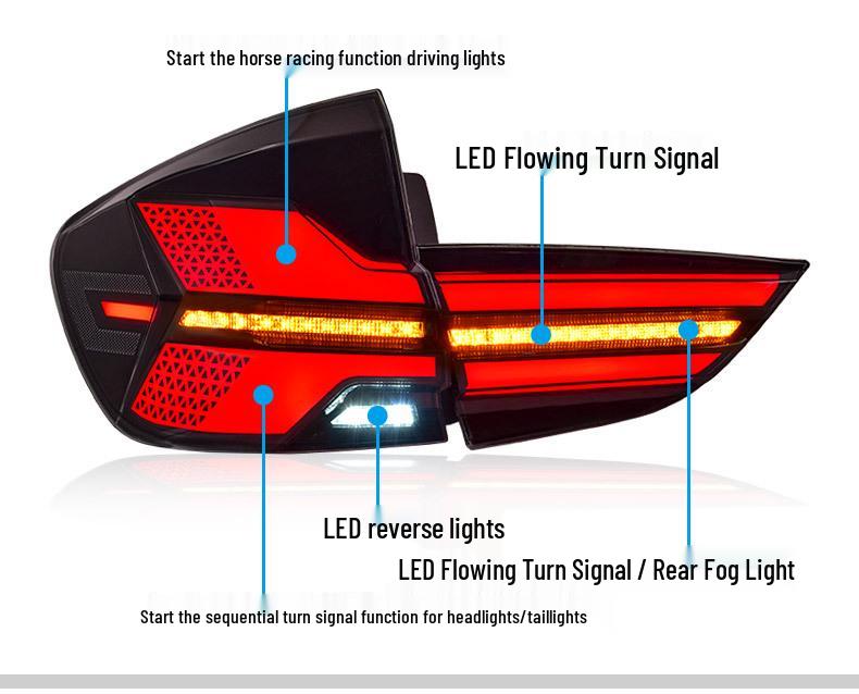 LED Dynamic Tail Lights for BMW X1 E84 (2011-2014) - Flowing Turn Signal Assembly