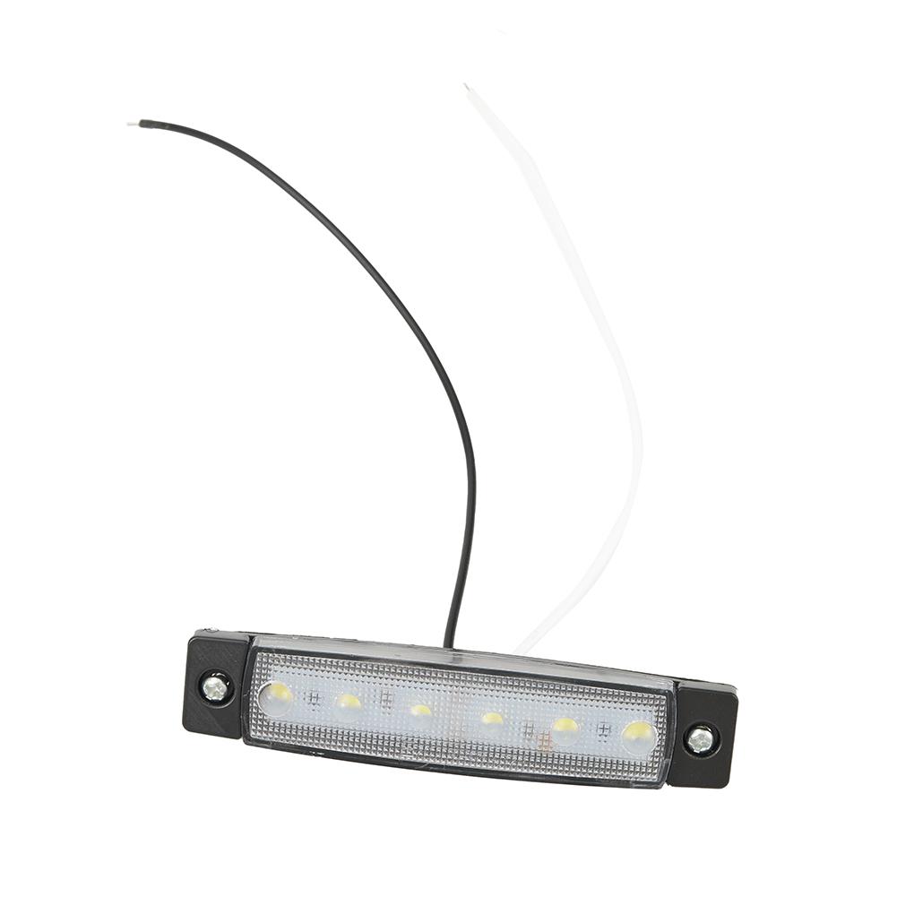 White Bar lights 12 Volt Set Superior illumination Trailers Trucks Waterproof 4pcs Courtesy LED Marine Grade Parts