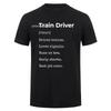 Train Driver T Shirt Tee Tops Round Neck Shortsleeve Fashion Trainspotting Locomotive Tshirt Clothing Casual Tshirts Hj122