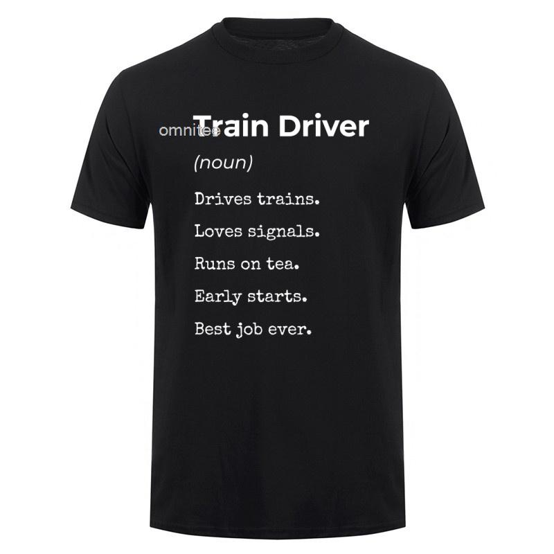Train Driver T Shirt Tee Tops Round Neck Shortsleeve Fashion Trainspotting Locomotive Tshirt Clothing Casual Tshirts Hj122