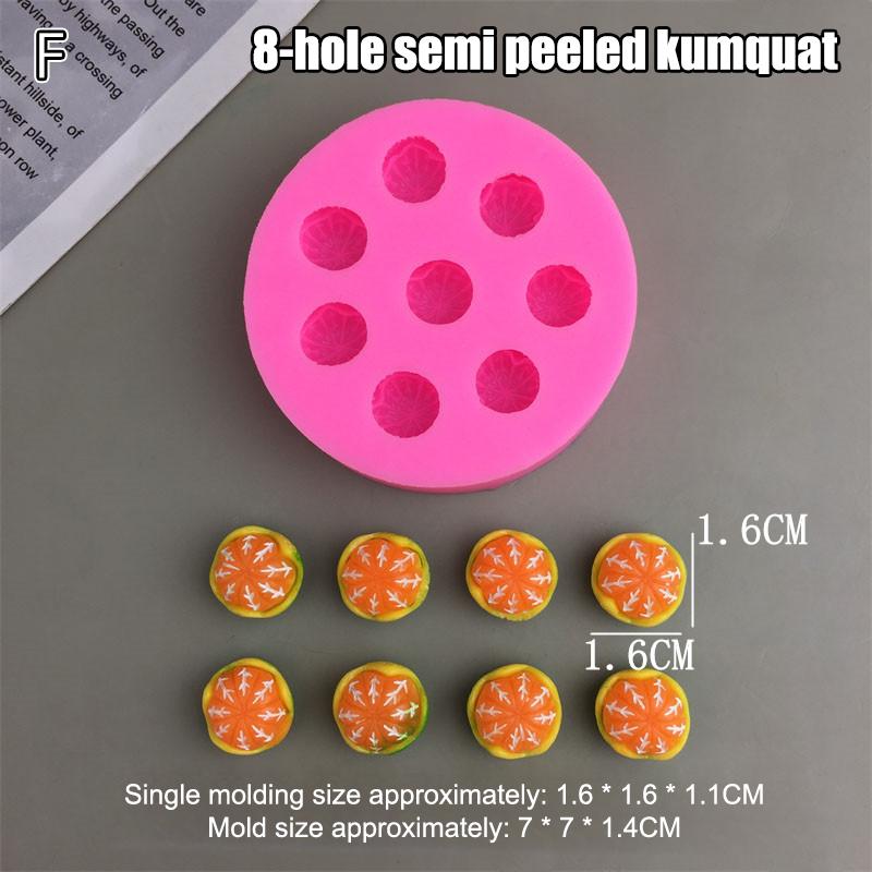 Silikonfruktformar för tårtdekoration 3D-frukt Choklad Fondant Dekorativa formar Godis Gelé Gummy Tvålform