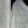 Retro Patterned Tattoo Fabric with Base of Floral Design Suitable for Wedding Dresses Formal Gowns and Designer Clothing Fabrics