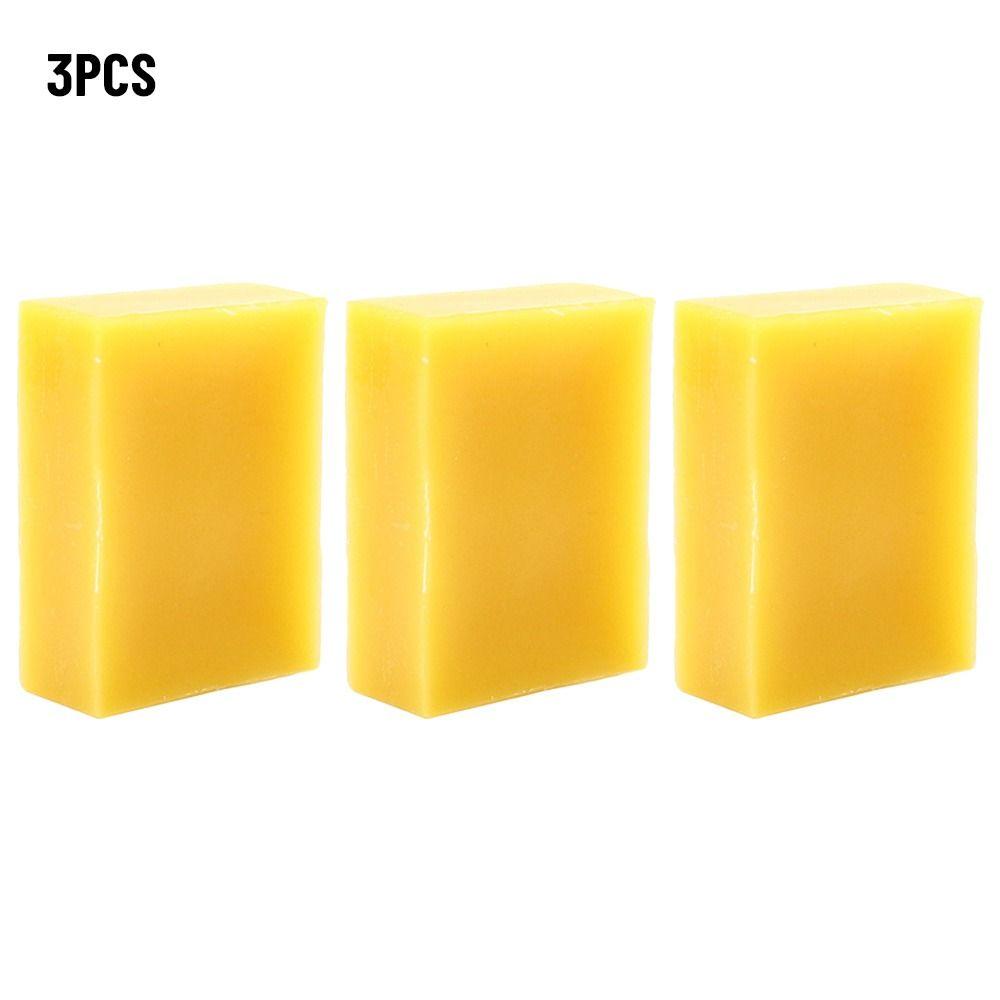 3pcs New Furniture Polishing Tools Cosmetics Making Yellow Beeswax Bee Wax Beewax DIY Soap Candles