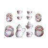 Tableware Dollhouse Miniature Tea Set Kettle Miniature Porcelain Tea Cup Set  Kitchen Decor